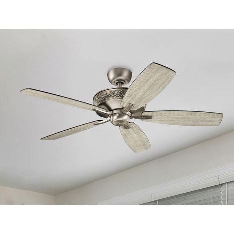 Deckenventilator MONARCH II Ø 132cm mit 2-farbigen Echtholzflügeln (1/5)