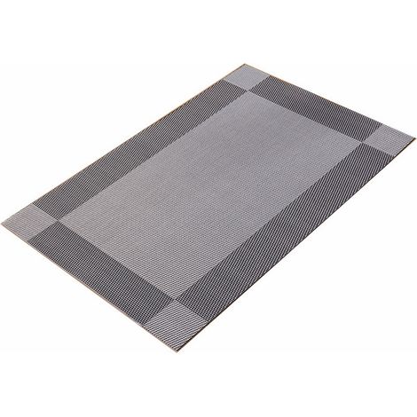 Placemat - Vinyle Tissé - 45 x 30 cm - Résistant aux Taches et aux Rayures - Intérieur Extérieur - Lot de 4 (1/5)