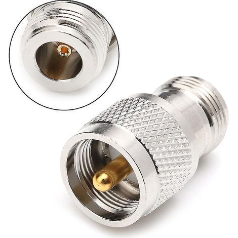 PL259 HF-Stecker, UHF-Stecker auf N-Buchse, gerade, 50 Ohm (1/4)