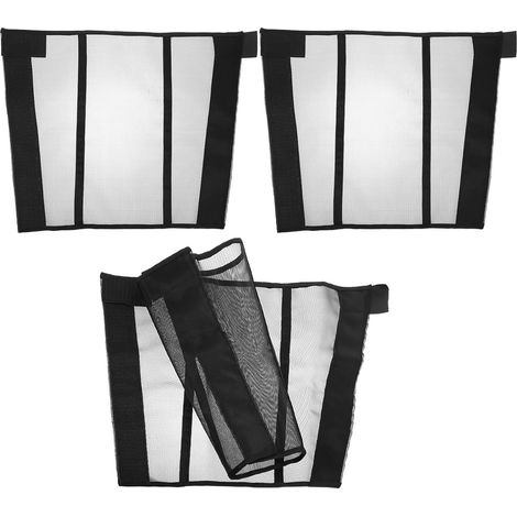 Lot 4 guêtres anti-mouches maille respirante chevaux extérieur pâturages