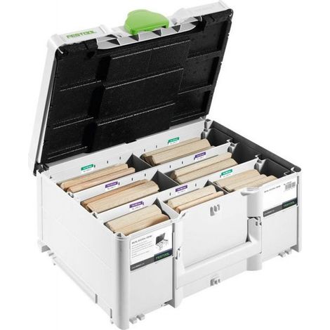 Festool – Tenons Domino XL en hêtre pour DOMINO 12x100, 12x140, 14x100, 14x140 mm – Assortiment de tenons – 576792