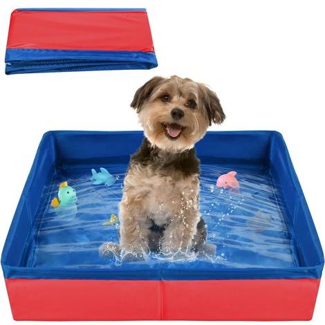 Foldable Pool, Eco-friendly PVC, Non-slip Bottom, For Cats and Dogs, Bathing and Water Games (1/5)