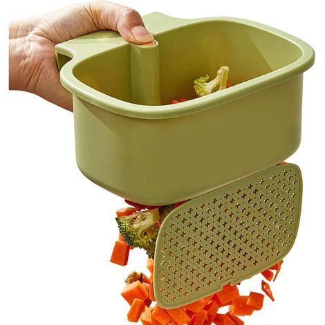 Abtropfkorb für Spüle, Speiserestesieb, Hängekorb für Dusche, Wohnung, Haus, Küche, Geschirr (1/5)