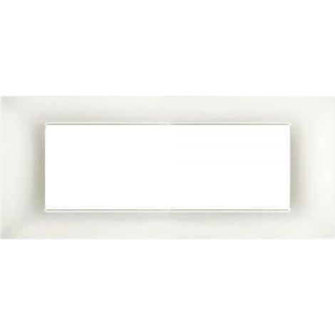 Mapam Placca perla 7 posti tecnopolimero compatibile Vimar Plana - GEM-P6007-PE