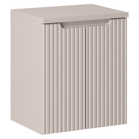 Ensemble Meuble Vasque 2 portes et Plateau L 50 x P 40 x H 59,5 cm - Astral - Beige crème - Livraison gratuite (1/5)