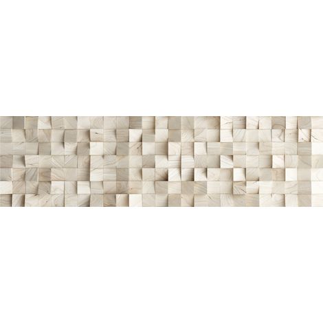 Frise de papier peint adhésive morceaux de bois carrés - 14 x 500 cm de Sanders & Sanders (1/2)