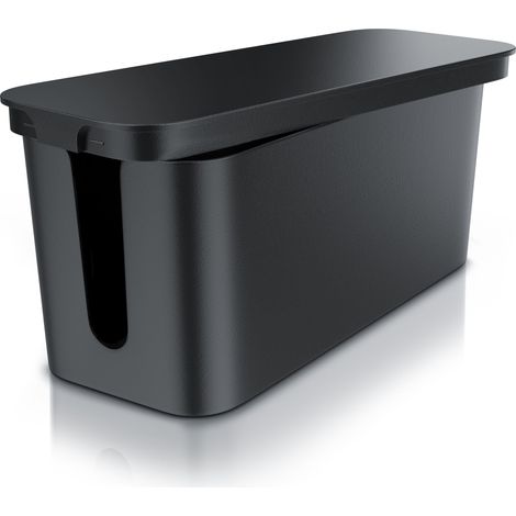 BEARWARE Kabelbox Kabelbox mit Gummifüßen Kabelmanagement / Kabelordner / Ladebox (1/5)