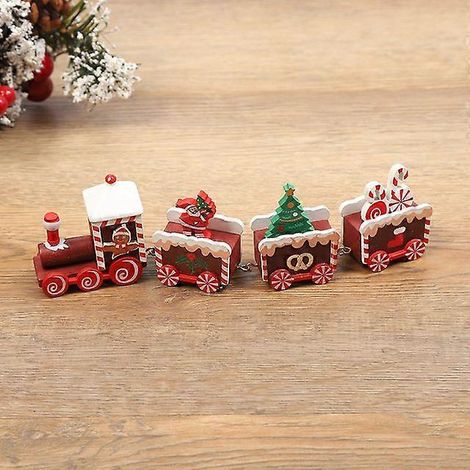 Train de Noël en bois, artisanat en bois, décorations de fenêtre, cadeaux de Noël, Noël, Bonne année (1/5)