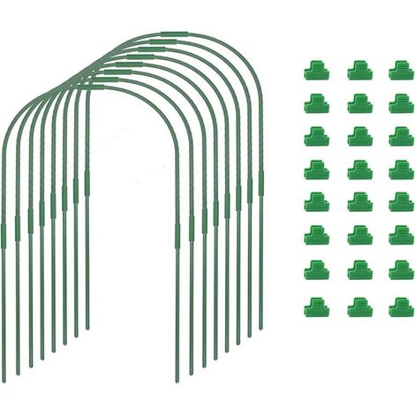 Filiyano-Arches de serre pour plates-bandes surélevées, arches en acier inoxydable revêtues de plastique - XM5 (1/5)