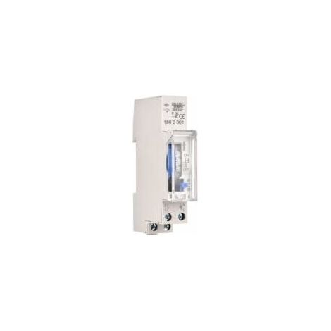 Minuteur numérique LCD, AC 220V Minuterie Montée sur Rail, 16 Groupes de Commutation LCD Interrupteur horaire programmable hebdomadaire Relais temporisé (1/4)