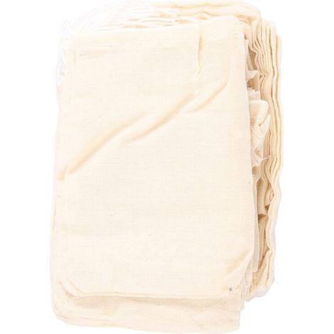 100 bolsitas de algodón con cordón, bolsitas de muselina para infusión de té (4 x 3 pulgadas) (1/4)