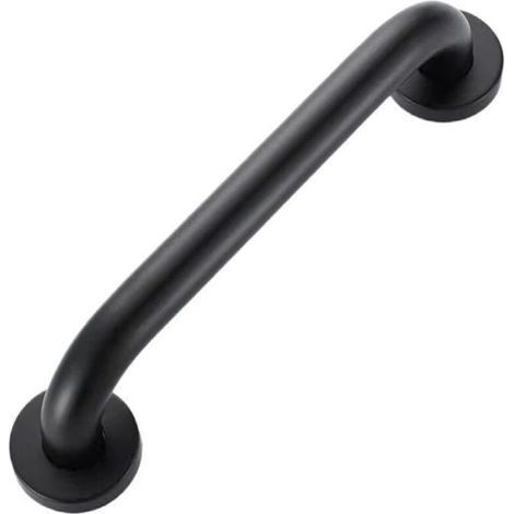 Haltegriff aus Edelstahl für Badewanne/WC, geeignet für Senioren, Menschen mit Behinderungen, Kinder und Schwangere, 30 cm (Schwarz) (1/5)