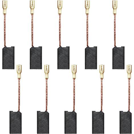 Replacement 10 Carbon Brushes for Makita S1M-FF03-100A/6-100 A86C Power Tool - Replaces 15 8 5 mm - High-quality carbon for performance and longevity (1/5)