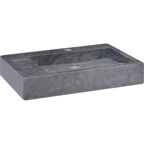 Lavabo Noir 58x39x10 cm Marbre (1/5)