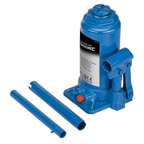 Cric idraulico con regolazione officina a bottiglia varie tonnellate Silverline-10 tonnellate