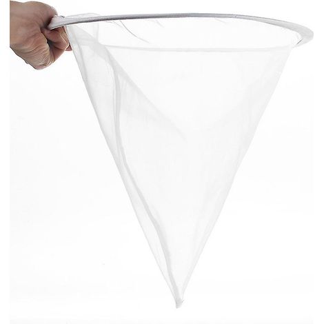 Lot de 2 filtres à miel coniques en nylon avec cercle métallique pour l'extraction du miel - Matériel apicole