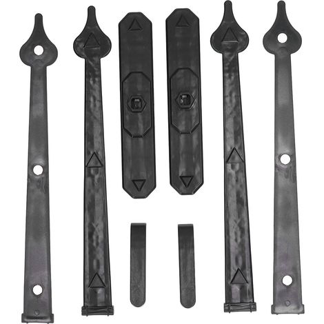 Charnières magnétiques pour porte de garage, poignée de style américain, accessoires de quincaillerie décoratifs pour portail en ABS, magnétiques (1/5)