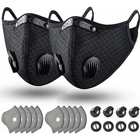 Masque Anti-poussière Lavable Réutilisable avec 10 Filtres pour La Course à Pied, Le Cyclisme, Les Activités de Plein Air,Starlight (1/5)
