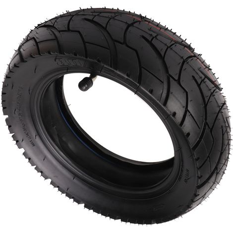 Kit pneu et chambre à air 10 pouces, en caoutchouc, adhérence optimale et antidérapant, kit pneu intérieur et extérieur pour trottinette électrique 80/65-6 (1/5)