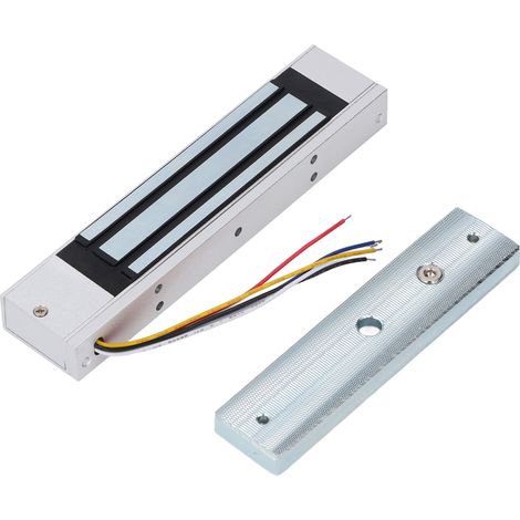 Étanche Serrure électrique magnétique 180 kg 350LBS Serrure électromagnétique pour système de contrôle d'accès, verrouillage de porte magnétique DC 12V, sécurité extérieure et