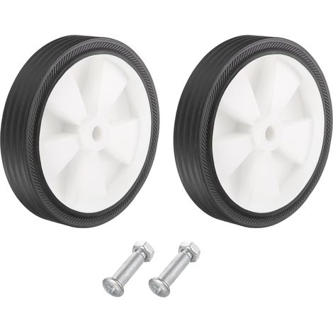 6 Inch Roues Pour Compresseur D'Air Remplacement Roues Universelles Pour Most Air Compressors Augmentation Maniabilité Avec 0.5" Dia Pack Of 2,White (1/5)