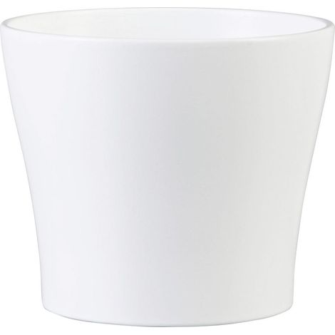 Scheurich Übertopf Serie 808 Ø 11 x 9,3 cm weiß Keramiktöpfe