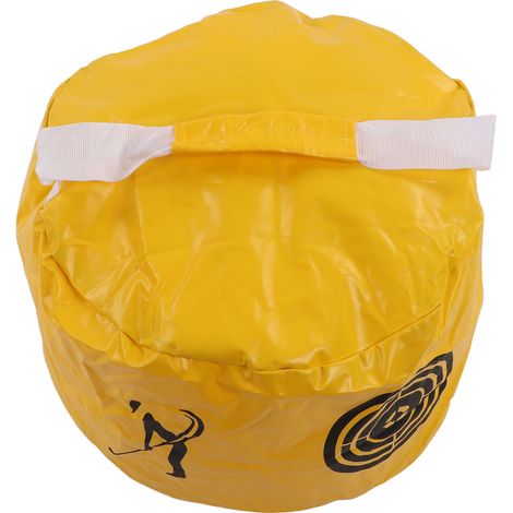 Sac de putter de golf imperméable en PVC, surfaces lisses, fermeture éclair, sac d'entraînement au swing pour débutants, jaune (1/5)
