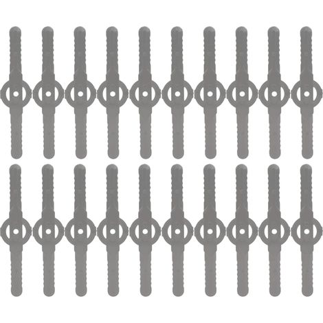Lame De Coupe Pour Taille-Herbe - 140x33x2 mm - En Plastique - Noir - 60 Pièces (1/5)