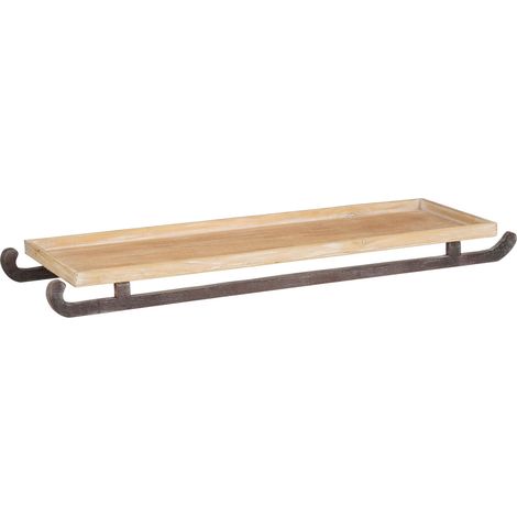 Mica Decorations Tablett in Schlittenform 86,5 x 28 cm natur/braun
