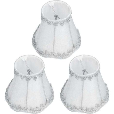 3 pièces abat-jour moderne E14 bougie lustre abat-jour Clip sur Installation décoration intérieure (1/4)
