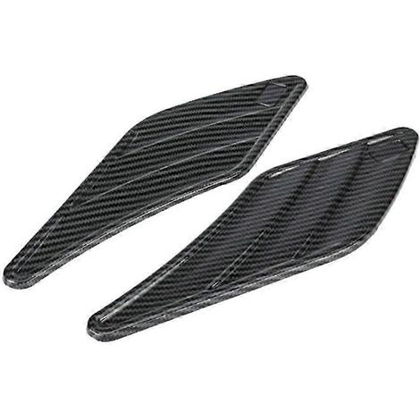 Autocollants universels pour aérations latérales de voiture, décoration latérale en fibre de carbone QAQ (1/5)