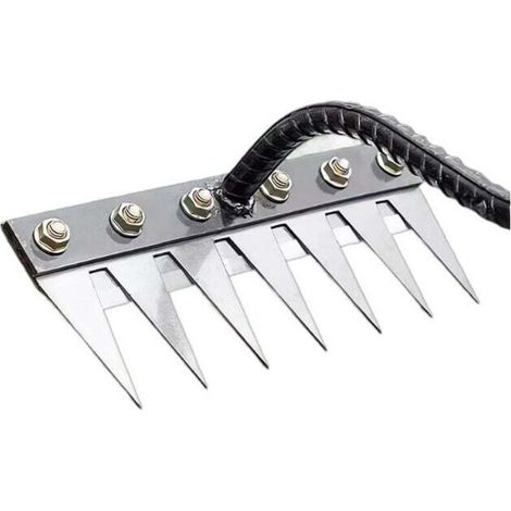Rasenmäher für lockeren Boden, 7 Metallzinken, vielseitig einsetzbar, auch für hartes Gras, Gartengeschenk, Unkrautvernichter, langlebig, einfach zu bedienen, Gartenarbeit, Aussaat, Blumenbeete, landw