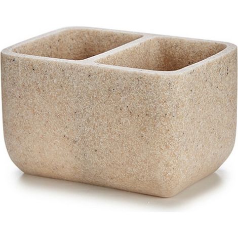 Boîte à éponges à vaisselle à deux compartiments, beige