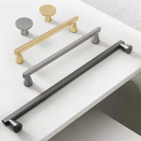 Poignées dorées pour armoires et tiroirs, de commode (1/5)