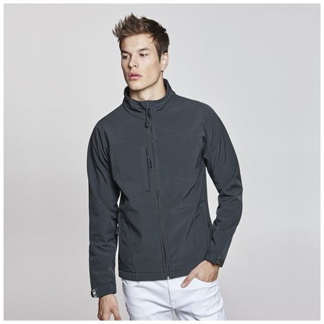 Chaqueta Softshell de 3 capas con bolsillo exterior y puños ajustados RUDOLPH ROLY XXL Plomo oscuro