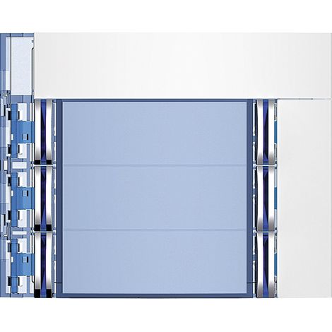 Façade Sfera New pour module électronique audio 6 appels/2 rangées Allwhite BTICINO 352162 (1/2)