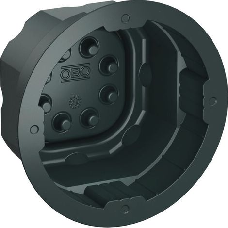 OBO Bettermann Inserto de estanqueidad para cajas de dispositivos Ø71x40 Elastómero termoplástico gris, 2003719