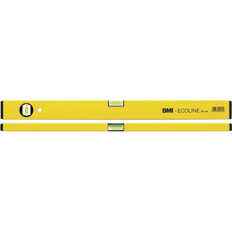 BMI Ecoline 689040PGELB-ECO Niveau à bulle en alliage léger 40 cm 1 mm/m (1/3)