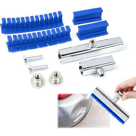 6 Pièces Bleu Kit Debosselage, Debosselage Carrosserie, Outils De Réparation Carrosserie, Kit Débosselage Ventouse, pour la RéParation des Bosses de Véhicules (1/5)