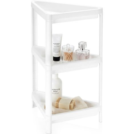 Dreistufiges Eckbadezimmerregal 44x33x71 cm (1/5)