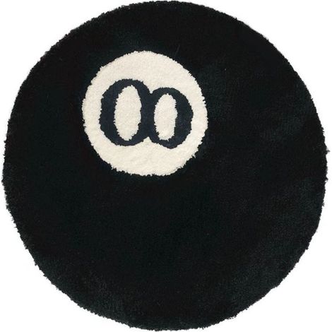 Tapis de sol floqué antidérapant pour salon, canapé ou table basse, résistant aux taches, noir, 60 x 60 cm / 23,6 x 23,6 pouces