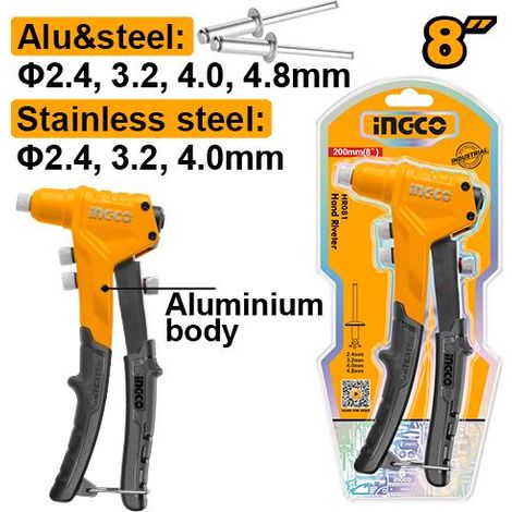 Ingco Remachadora manual aluminio HR081