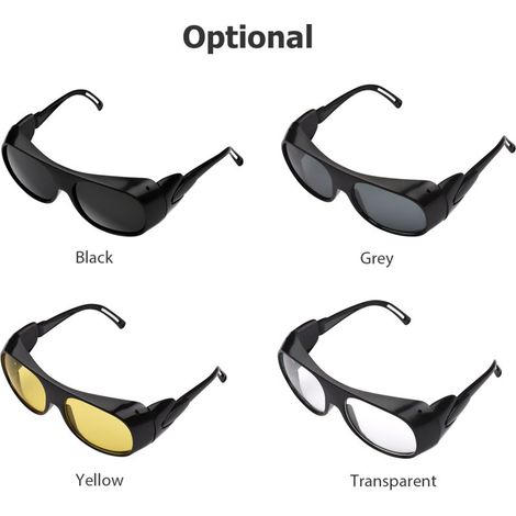 Lunettes de Soudage, Haute flexibilité, Antichoc, Protection UV, pour Travaux de Soudage électrique, Monture Intégrée, Matériau ABS, Lentille Noire (BLACK) (1/5)