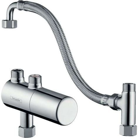 Termostato bajo fregadero Ecostat de hansgrohe, montaje en (1/2)