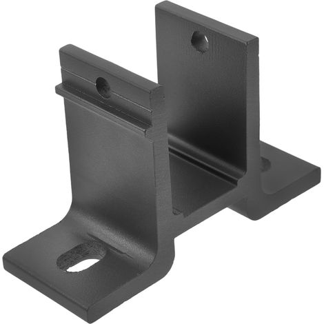 Support mural en aluminium de 40 cm pour store rétractable, noir, support robuste et durable pour stores extérieurs et accessoires de terrasse. (1/4)
