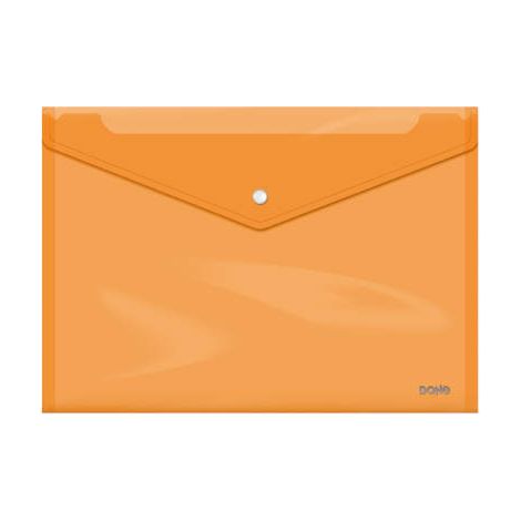 SOBRES POLIPROPILENO BROCHE NARANJA FOLIO APAISADO 360X255 DOHE 91478
