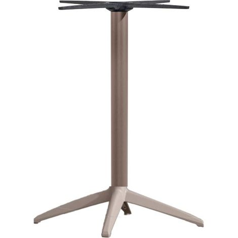 Pied mange debout Fixe ELYPSON Taupe en aluminium et polypropylène pour extérieur