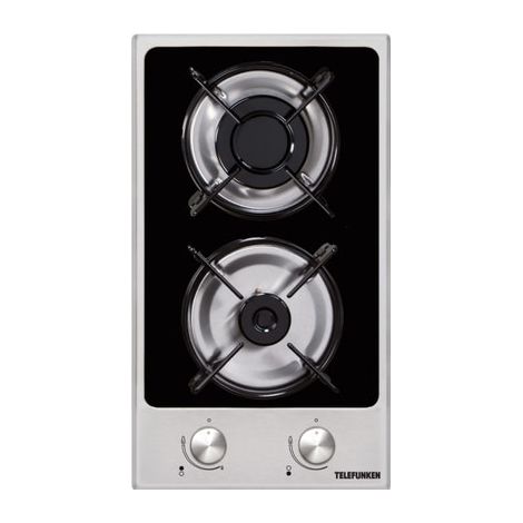 TKGOG2X-TELEFUNKEN Domino gaz inox 4000W