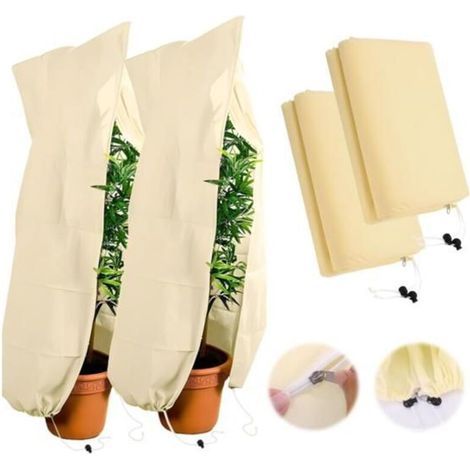 2 Winter Plant Covers 120x180cm, Breathable & Reusable