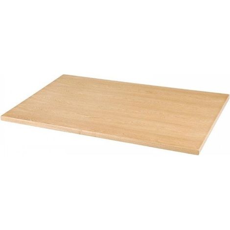 Plateau de table rectangulaire (L)1100 x (P)700 mm, finition frêne naturel